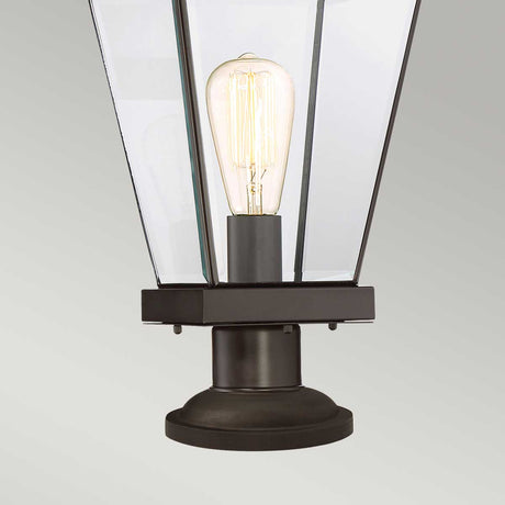 Quoizel Pedestal Lantern from the Ravine range. Ravine Medium Pedestal Product Code = QZ-RAVINE3-M
