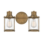 Quoizel Wall Light from the Riggs range. Riggs 2 Light Wall Light – SKU QZ-RIGGS2-BATH-WS