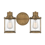 Quoizel Wall Light from the Riggs range. Riggs 2 Light Wall Light Product Code = QZ-RIGGS2-BATH-WS