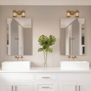 Quoizel Wall Light from the Riggs range. Riggs 2 Light Wall Light Product Code = QZ-RIGGS2-BATH-WS