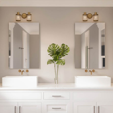 Quoizel Wall Light from the Riggs range. Riggs 2 Light Wall Light Product Code = QZ-RIGGS2-BATH-WS