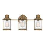Quoizel Wall Light from the Riggs range. Riggs 3 Light Wall Light – SKU QZ-RIGGS3-BATH-WS