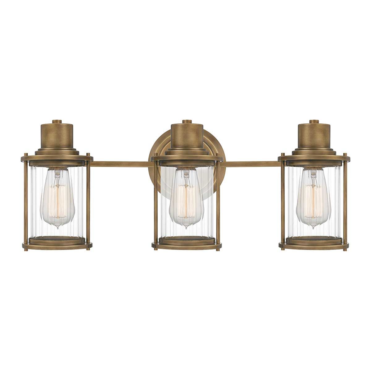 Quoizel Wall Light from the Riggs range. Riggs 3 Light Wall Light – SKU QZ-RIGGS3-BATH-WS