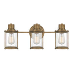 Quoizel Wall Light from the Riggs range. Riggs 3 Light Wall Light Product Code = QZ-RIGGS3-BATH-WS