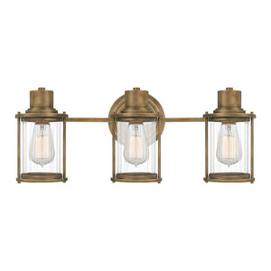 Quoizel Wall Light from the Riggs range. Riggs 3 Light Wall Light Product Code = QZ-RIGGS3-BATH-WS