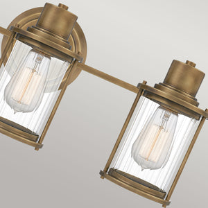 Quoizel Wall Light from the Riggs range. Riggs 3 Light Wall Light Product Code = QZ-RIGGS3-BATH-WS