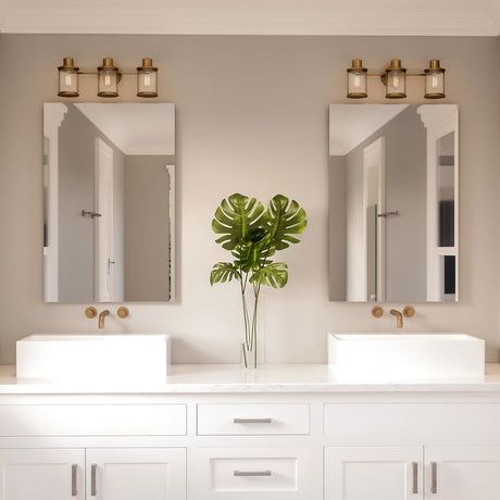 Quoizel Wall Light from the Riggs range. Riggs 3 Light Wall Light Product Code = QZ-RIGGS3-BATH-WS