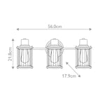 Quoizel Wall Light from the Riggs range. Riggs 3 Light Wall Light – SKU QZ-RIGGS3-BATH-WS