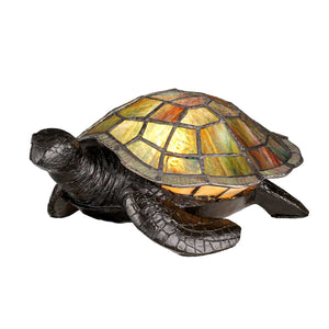 Quoizel Table Lamp from the Tiffany Animal Lamps range. Tiffany Animal Lamps Sawback Turtle  Lamp Product Code = QZ-SAWBACK-TL