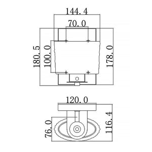 Quoizel Wall Light from the Seaview range. Seaview 1 Light Wall Light Product Code = QZ-SEAVIEW1-BATH