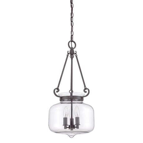 Quoizel Pendant from the Stewart range. Stewart 3 Light Pendant in Western Bronze Product Code = QZ-STEWART-WT
