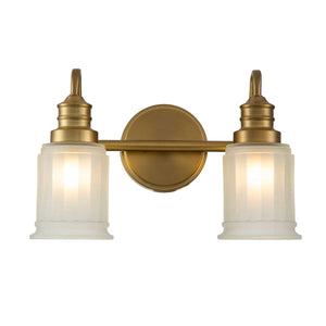 Quoizel Wall Light from the Swell range. Swell 2 Light Wall Light Product Code = QZ-SWELL2-BB-BATH