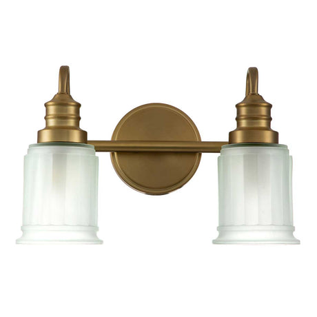 Quoizel Wall Light from the Swell range. Swell 2 Light Wall Light Product Code = QZ-SWELL2-BB-BATH