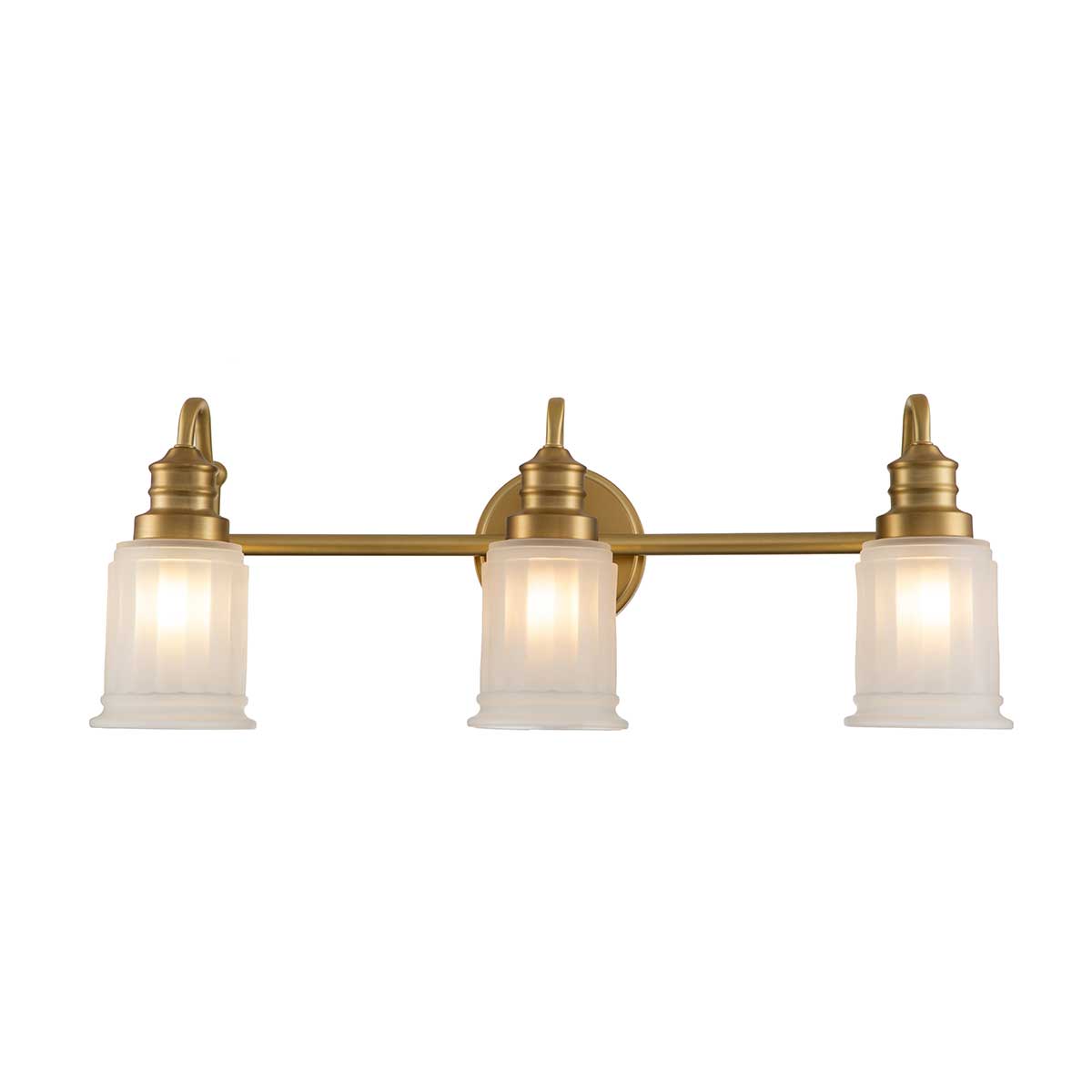 Quoizel Wall Light from the Swell range. Swell 3 Light Wall Light Product Code = QZ-SWELL3-BB-BATH