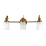 Quoizel Wall Light from the Swell range. Swell 3 Light Wall Light Product Code = QZ-SWELL3-BB-BATH