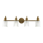 Quoizel Wall Light from the Swell range. Swell 4 Light Wall Light Product Code = QZ-SWELL4-BB-BATH