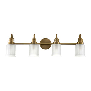 Quoizel Wall Light from the Swell range. Swell 4 Light Wall Light Product Code = QZ-SWELL4-BB-BATH