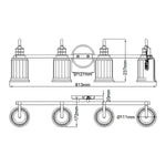 Quoizel Wall Light from the Swell range. Swell 4 Light Wall Light – SKU QZ-SWELL4-PC-BATH