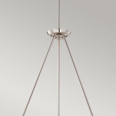 Quoizel Chandelier from the Theater Row range. Theater Row 6 Light Chandelier - Imperial Silver Product Code = QZ-THEATER-ROW6IS