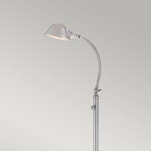 Quoizel Floor Lamp from the Thompson range. Thompson LED Floor Lamp in Brushed Nickel Product Code = QZ-THOMPSON-FLBN