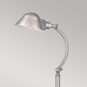 Quoizel Table Lamp from the Thompson range. Thompson LED Table Lamp in Brushed Nickel Product Code = QZ-THOMPSON-TLBN