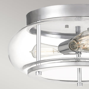 Quoizel Ceiling Flush from the Trilogy range. Trilogy 3 Light Flush Product Code = QZ-TRILOGY-F-M-BATH