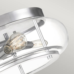 Quoizel Ceiling Flush from the Trilogy range. Trilogy 3 Light Flush Product Code = QZ-TRILOGY-F-M-BATH