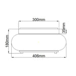 Quoizel Ceiling Flush from the Trilogy range. Trilogy 3 Light Flush – SKU QZ-TRILOGY-F-M-BATH