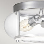 Quoizel Ceiling Flush from the Trilogy range. Trilogy 2 Light Flush – SKU QZ-TRILOGY-F-S-BATH