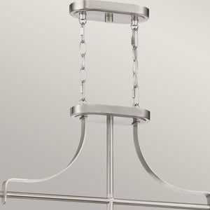Quoizel Pendant from the Trilogy range. Trilogy 3 Light Island Light Product Code = QZ-TRILOGY-ISLE-BN
