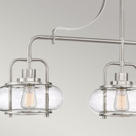 Quoizel Pendant from the Trilogy range. Trilogy 3 Light Island Light Product Code = QZ-TRILOGY-ISLE-BN
