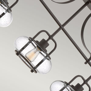 Quoizel Linear Chandelier from the Trilogy range. Trilogy 3 Light Island Light Product Code = QZ-TRILOGY-ISLE-OZ