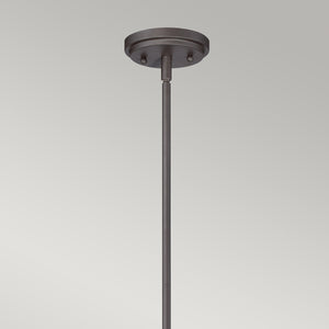 Quoizel Pendant from the Trilogy range. Trilogy 1 Light Pendant - Old Bronze Product Code = QZ-TRILOGY-MP