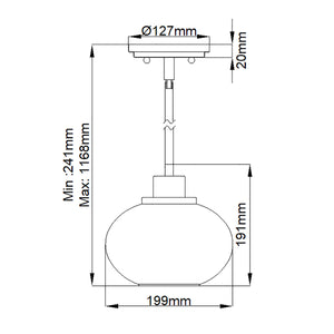 Quoizel Pendant from the Trilogy range. Trilogy 1 Light Pendant - Old Bronze Product Code = QZ-TRILOGY-MP