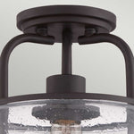 Quoizel Ceiling Semi-Flush from the Trilogy range. Trilogy 1 Light Small Semi-Flush Product Code = QZ-TRILOGY-SF-S
