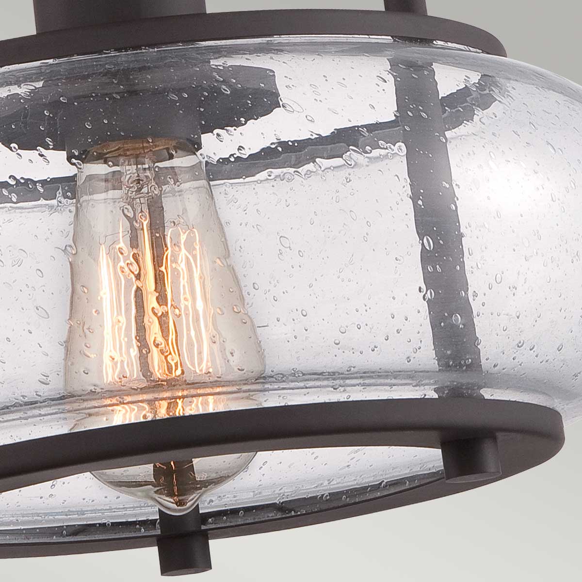 Quoizel Ceiling Semi-Flush from the Trilogy range. Trilogy 1 Light Small Semi-Flush Product Code = QZ-TRILOGY-SF-S