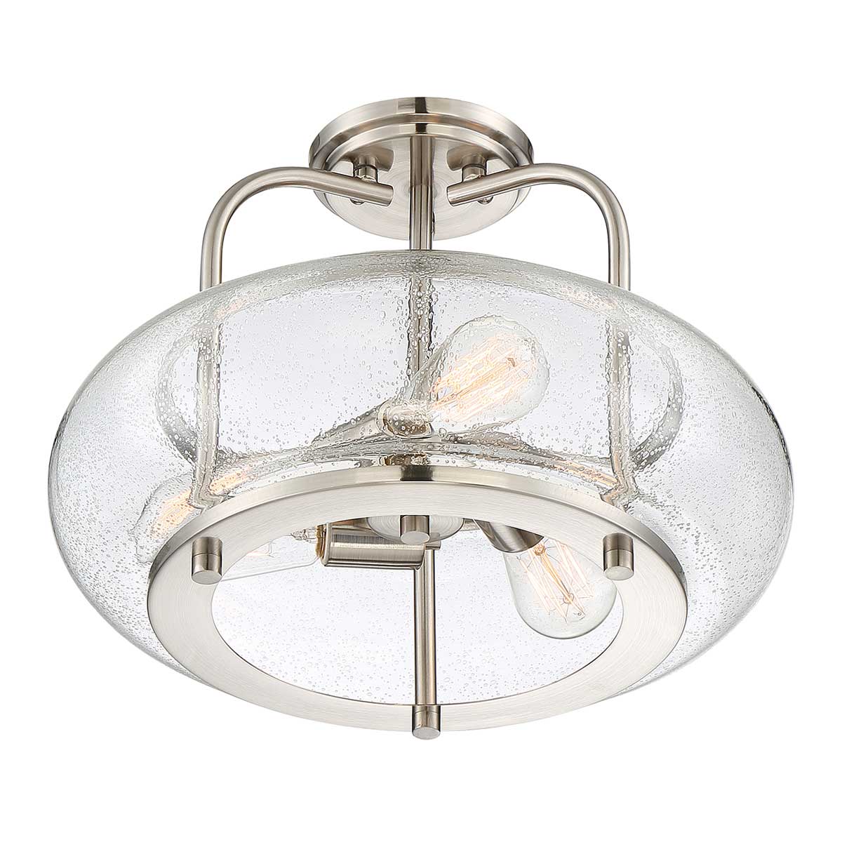 Quoizel Ceiling Semi-Flush from the Trilogy range. Trilogy 3 Light Semi-Flush Product Code = QZ-TRILOGY-SFM-BN