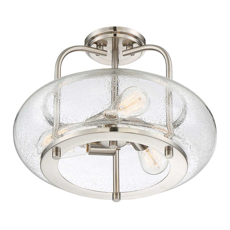 Quoizel Ceiling Semi-Flush from the Trilogy range. Trilogy 3 Light Semi-Flush Product Code = QZ-TRILOGY-SFM-BN