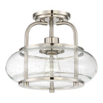 Quoizel Ceiling Semi-Flush from the Trilogy range. Trilogy 1 Light Semi-Flush Product Code = QZ-TRILOGY-SFS-BN