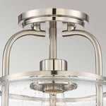 Quoizel Ceiling Semi-Flush from the Trilogy range. Trilogy 1 Light Semi-Flush Product Code = QZ-TRILOGY-SFS-BN