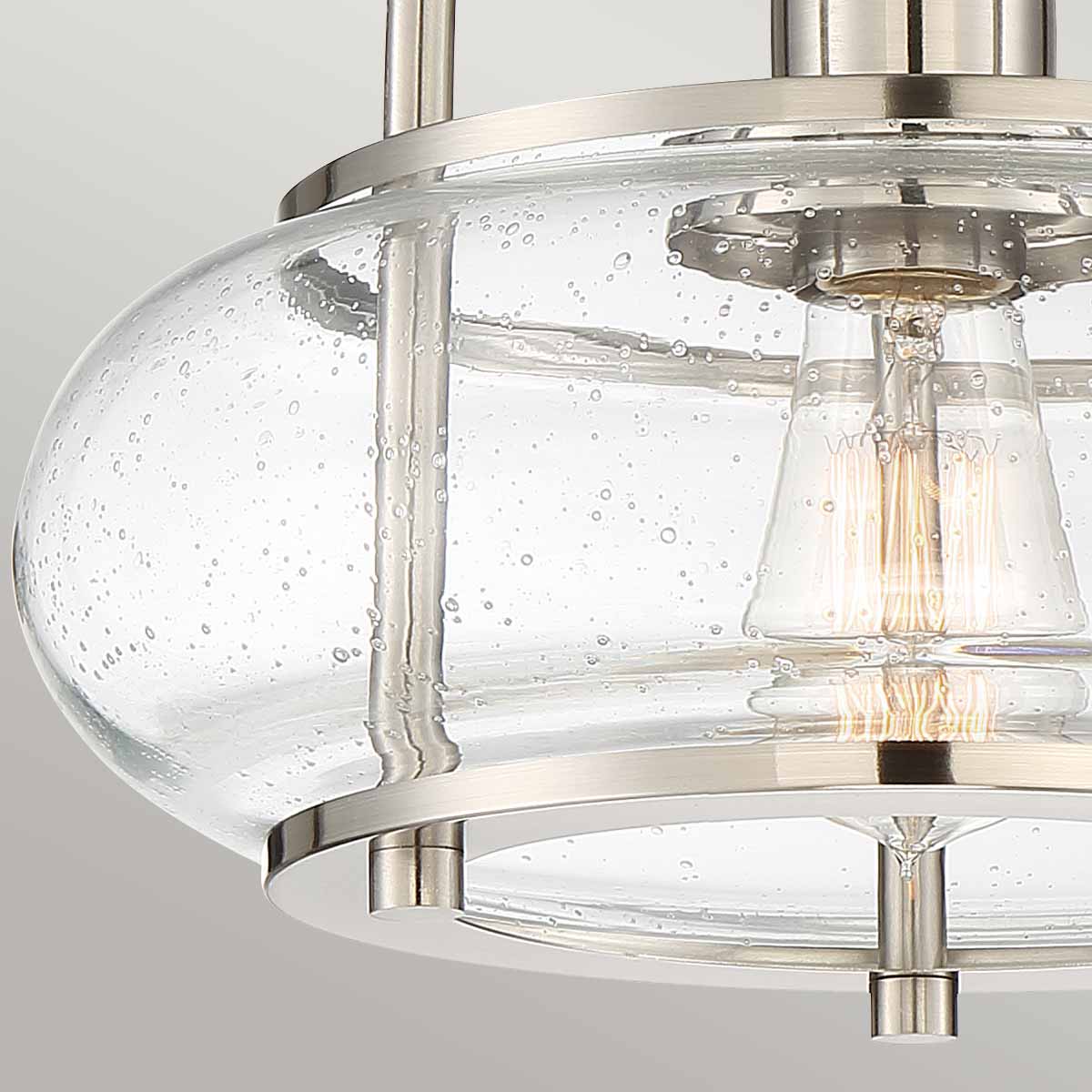 Quoizel Ceiling Semi-Flush from the Trilogy range. Trilogy 1 Light Semi-Flush Product Code = QZ-TRILOGY-SFS-BN