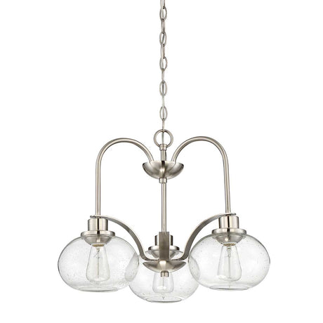 Quoizel Chandelier from the Trilogy range. Trilogy 3 Light Chandelier Product Code = QZ-TRILOGY3-BN
