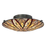 Quoizel Ceiling Semi-Flush from the Victory range. 2 Light Victory Semi-Flush Product Code = QZ-VICTORY-SF