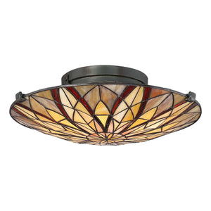 Quoizel Ceiling Semi-Flush from the Victory range. 2 Light Victory Semi-Flush Product Code = QZ-VICTORY-SF
