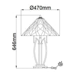 Quoizel Table Lamp from the Victory range. 2 Light Victory Table Lamp – SKU QZ-VICTORY-TL