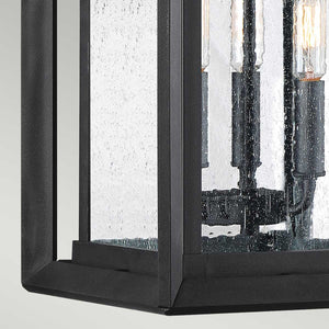 Quoizel Outdoor Wall Light from the Wakefield range. Wakefield 3 Wall Lantern - Large Product Code = QZ-WAKEFIELD-L-TBK