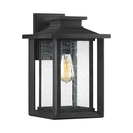 Quoizel Outdoor Wall Light from the Wakefield range. Wakefield 1 Wall Lantern - Medium Product Code = QZ-WAKEFIELD-M-TBK