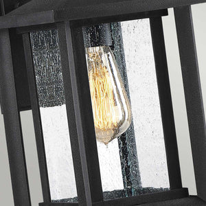 Quoizel Outdoor Wall Light from the Wakefield range. Wakefield 1 Wall Lantern - Small Product Code = QZ-WAKEFIELD-S-TBK