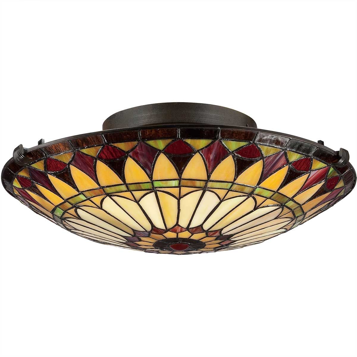 Quoizel Ceiling Flush from the West End range. West End 2 Light Medium Floating Flush – SKU QZ-WEST-END-F