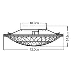 Quoizel Ceiling Flush from the West End range. West End 2 Light Medium Floating Flush – SKU QZ-WEST-END-F